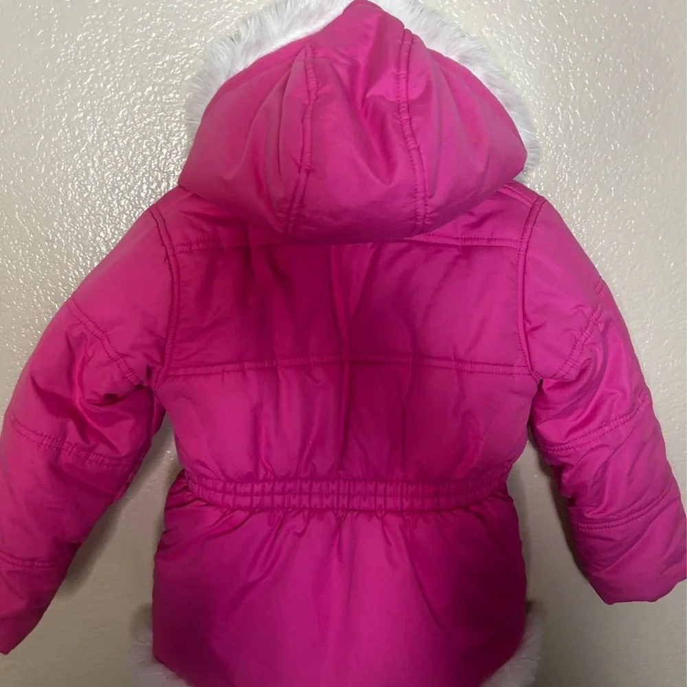 Vintage Hello Kitty Coat Sz 5 Pink Puffer Jacket Winter Coat - Picture 5 of 8
